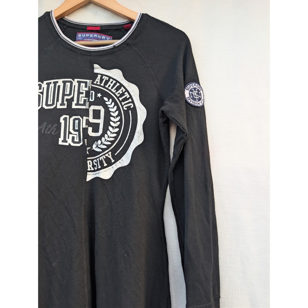 Superdry Womens Athletic University Long Sleeve Dress Black G80103XP Small - Picture 5 of 8